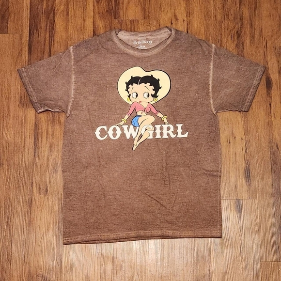Betty Boop Tops - Betty Boop Cowgirl Tshirt